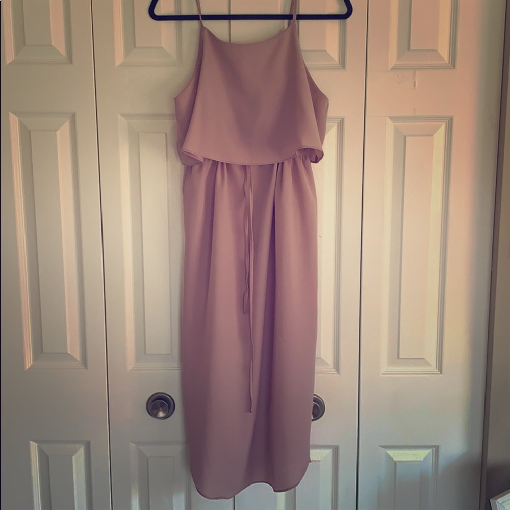 Lavender chiffon dress